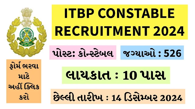 ITBP Constable Recruitment 2024